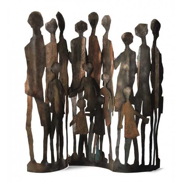 family-metal-sculpture